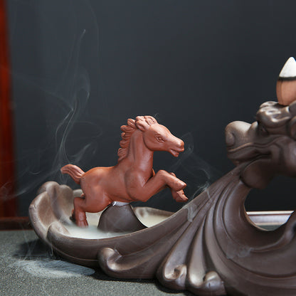 Longma Spiritual Backflow Incense Burner