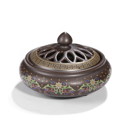 Ceramic Cloisonne Incense Burner