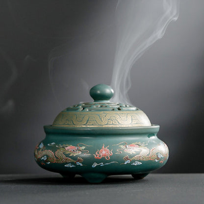 Ceramic Cloisonne Incense Burner