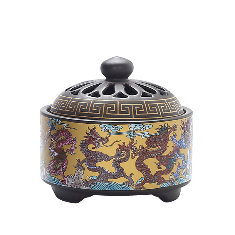 Ceramic Cloisonne Incense Burner