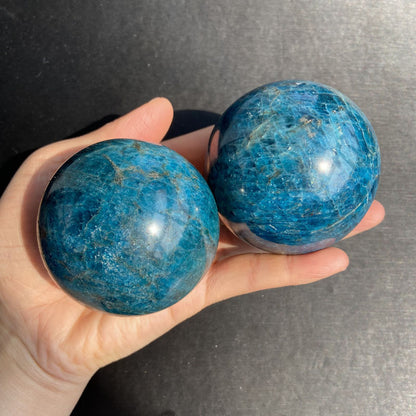 Natural Crystal Blue Apatite Ball