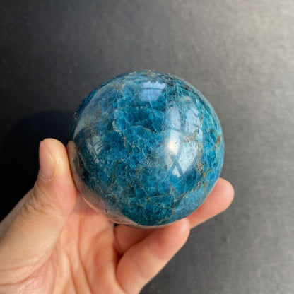 Natural Crystal Blue Apatite Ball