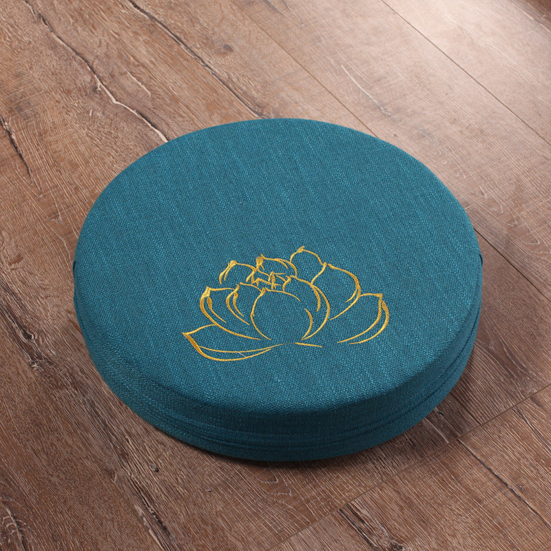 Embroidered Lotus Meditation Futon