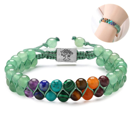 Healing Crystal Double Layer Bracelet