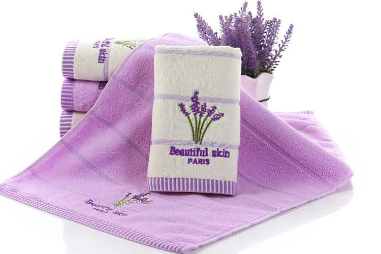 32 Strands Of Lavender Scented Cotton Towel